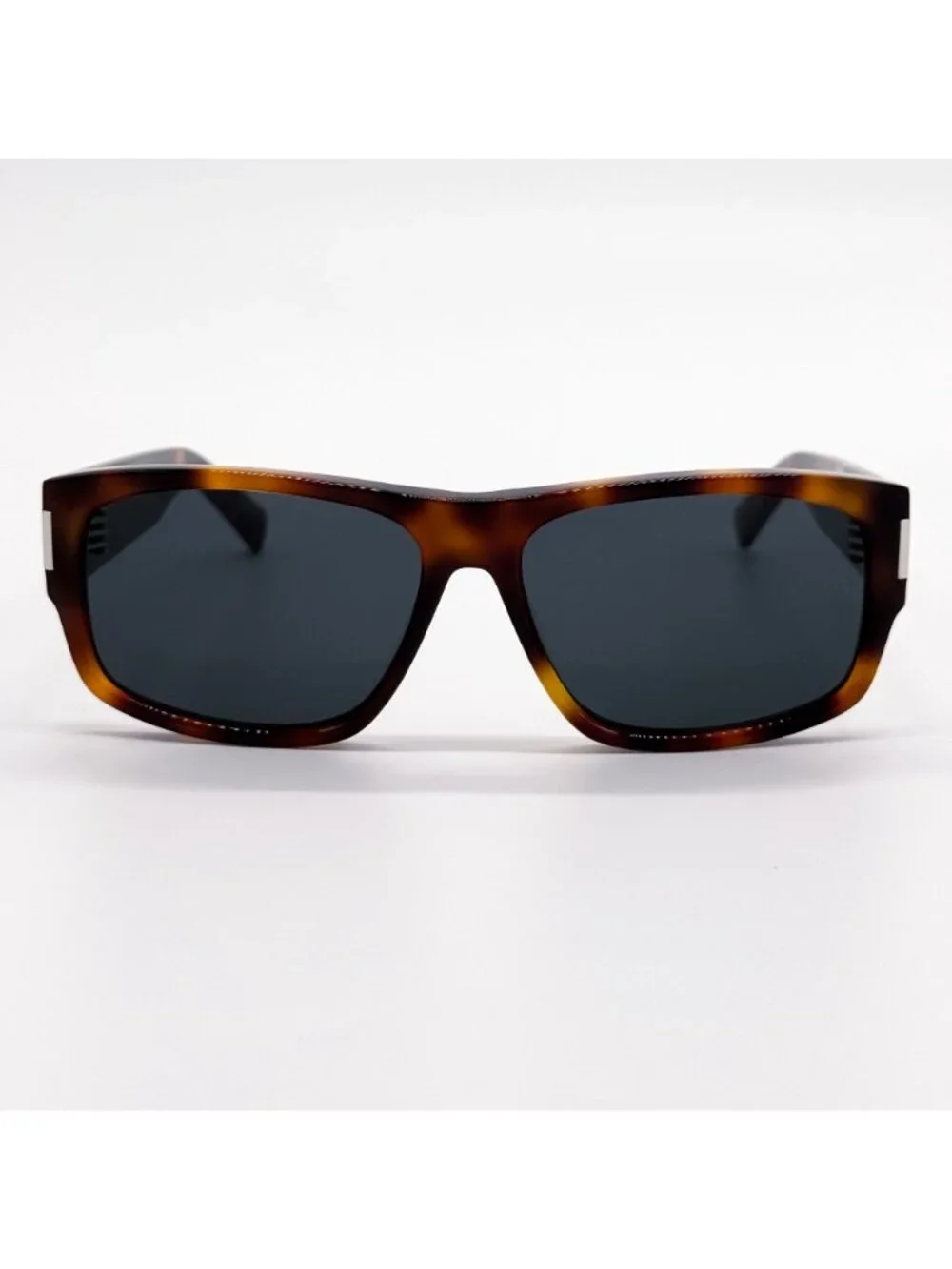 New Saint Laurent Sunglasses SL689 002 Havana Gray Square Eyewear
